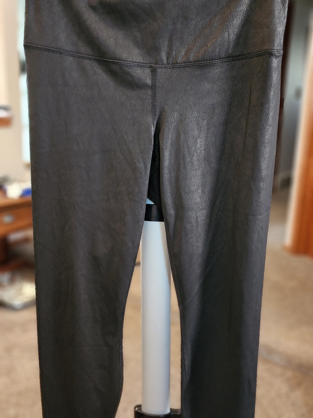 90 Degree By Reflex Black Faux Leather Leggings